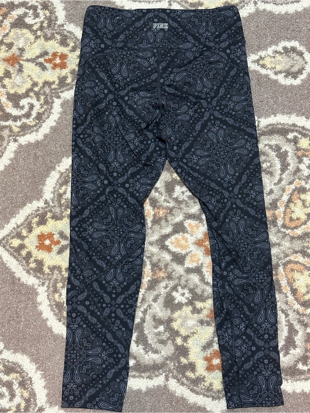 PINK Victoria's Secret Black Paisley Women’s Leggings